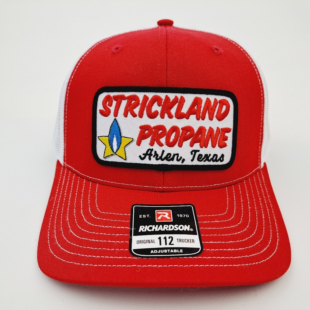 Strickland Propane Richardson 112 Mesh Snapback Cap Hat Embroidered Patch